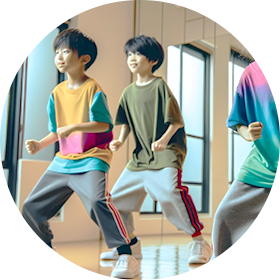 ダンスする子供